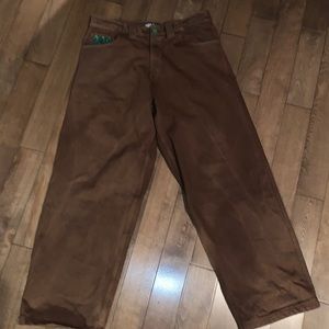 Brown robot denim baggy jeans by digits size medium